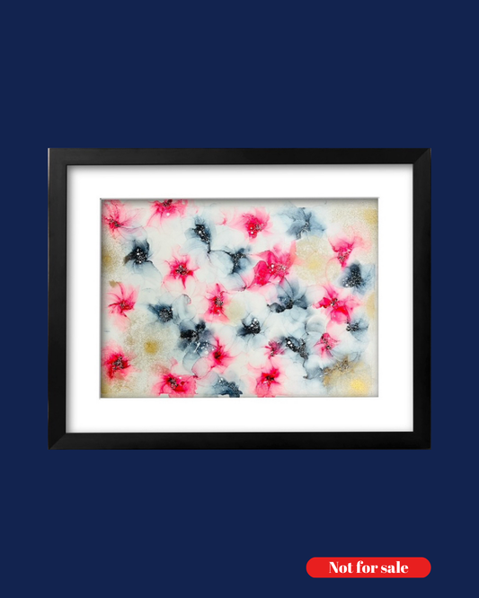 Red and black flowers