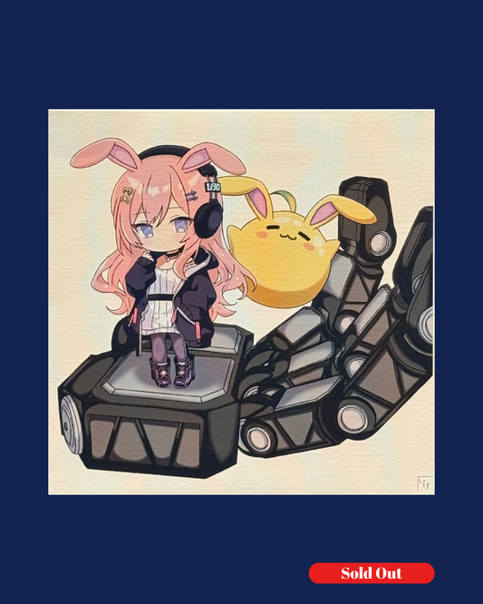 手乗り兎とオレンジカラアゲ